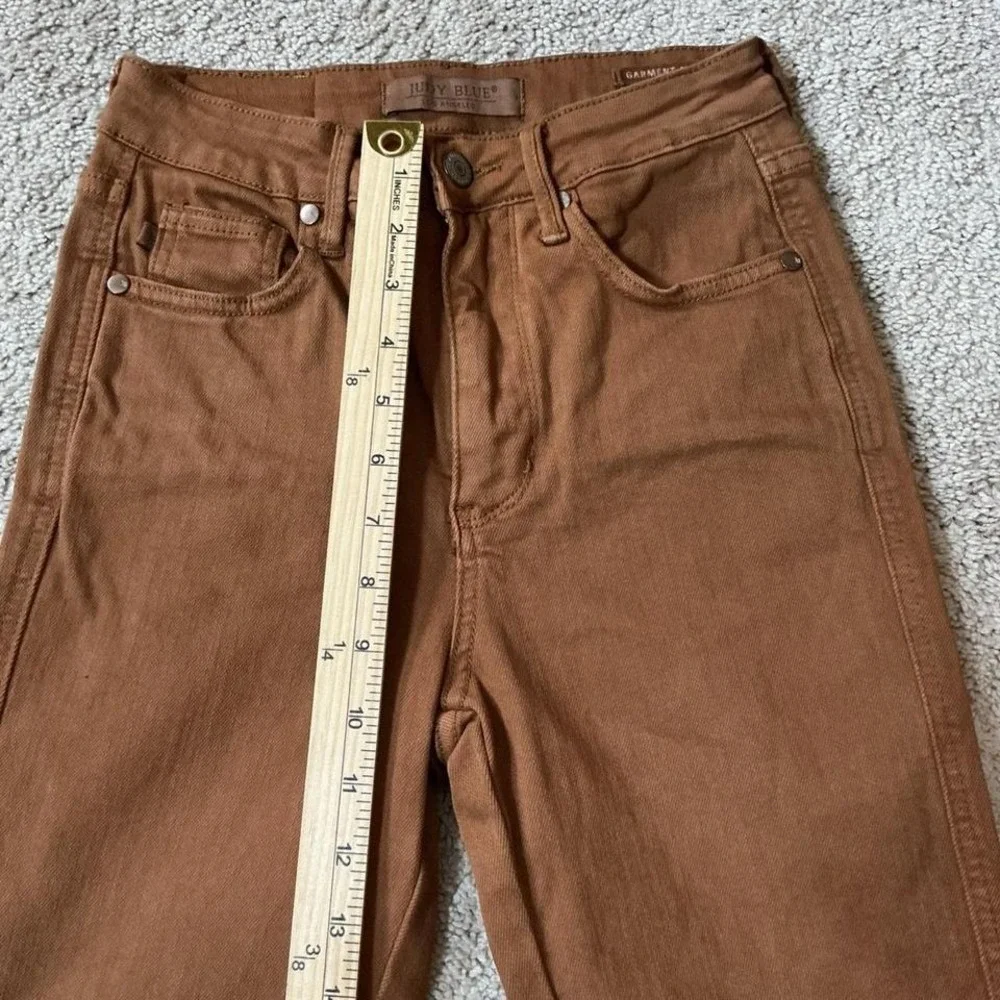 Judy Blue High Rise Garment Dyed‎ Bermuda Shorts Brown Size S